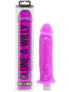 Vibrujicí odlitek penisu Clone-A-Willy Neon Purple