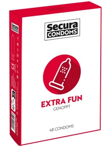 Vroubkované kondomy Secura Extra Fun  Secura