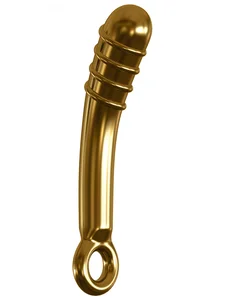 Zlatý vibrátor ze skla ICICLES G05 Gold Edition