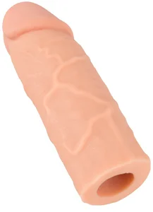 Zvětšovací realistický návlek na penis +4 cm Nature Skin
