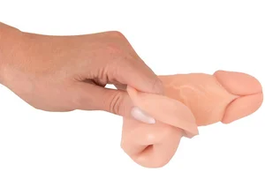 Zvětšovací realistický návlek na penis +4 cm Nature Skin