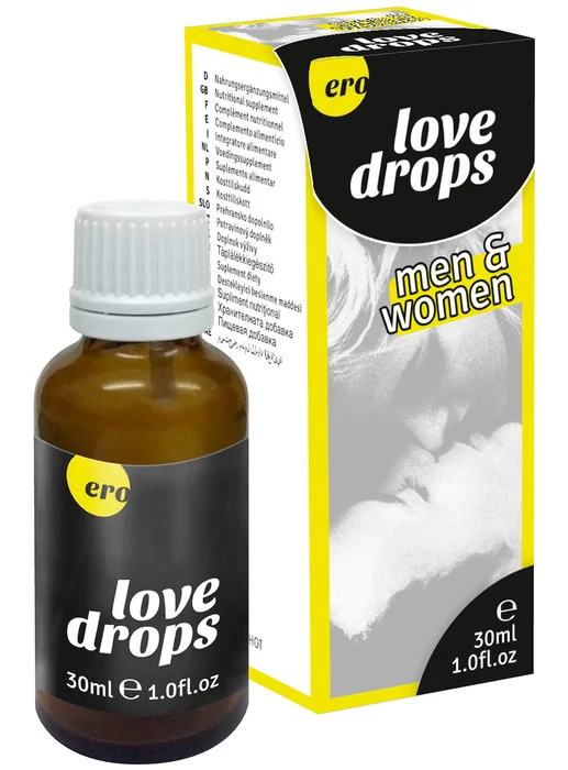 Afrodiziakální kapky pro ženy i muže Love Drops HOT (30 ml)