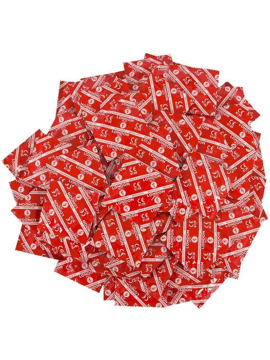 Balíček jahodových kondomů Durex LONDON 45+5 ks zdarma