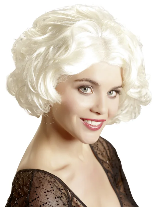 Dámská blond paruka ve stylu Marylin Monroe