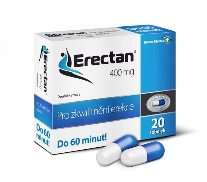 Erectan (400mg, 20 tobolek) na posílení erekce