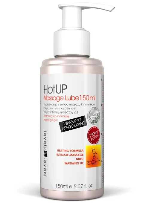 Hřejivý masážní a lubrikační gel HotUP Lovely Lovers