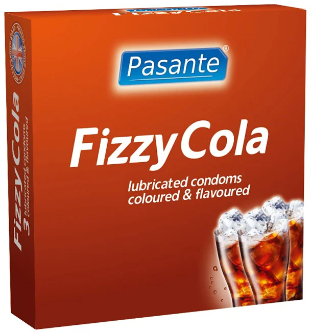 Kondomy Fizzy s aroma coly 3 ks