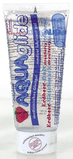 Lubrikační gel AquaGlide jahodový