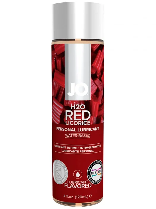 Lubrikační gel System JO H2O s příchutí červené lékořice