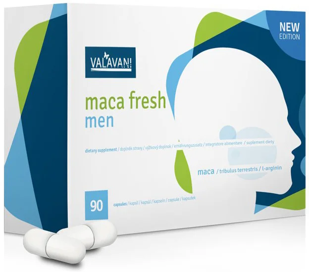 MACA FRESH Men (90 kapslí) pro intimní, psychické i fyzické zdraví mužů