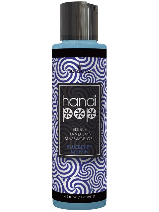 Masturbační (masážní) gel na hand job HandiPop Blueberry Muffin Sensuva (125 ml)