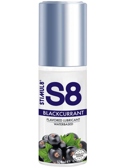 Ochucený lubrikační gel S8 Blackcurrant STIMUL8 (černý rybíz, 125 ml)