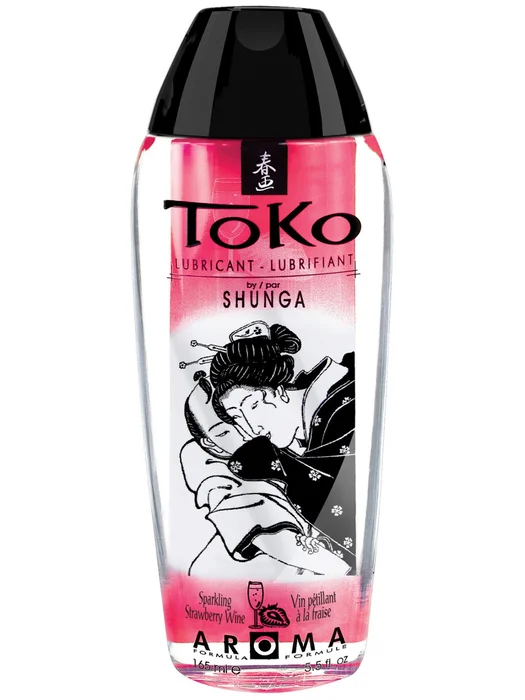 Ochucený vodní lubrikant Toko Aroma Sparkling Strawberry Wine Shunga