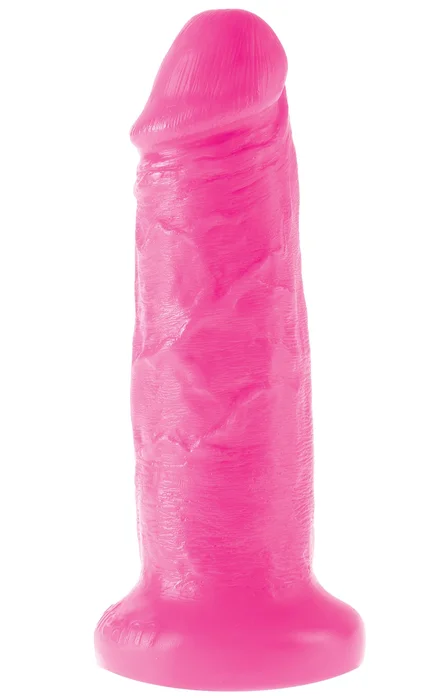 Růžové realistické dildo s přísavkou Dillio Chub 6