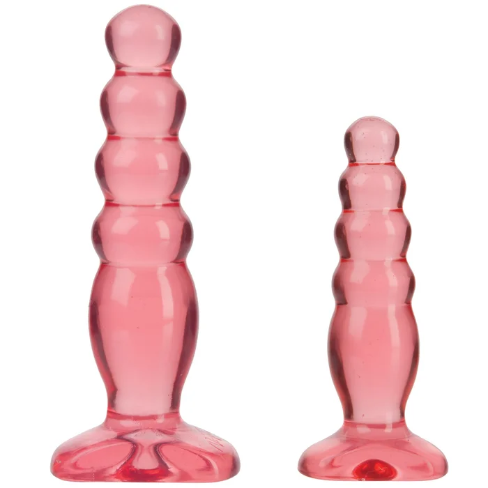 Sada análních kolíků Crystal Jellies Anal Delight Trainer Kit 2 ks