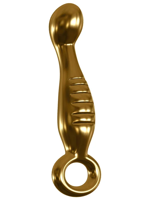 Skleněné zlaté dildo ICICLES G04 Gold Edition