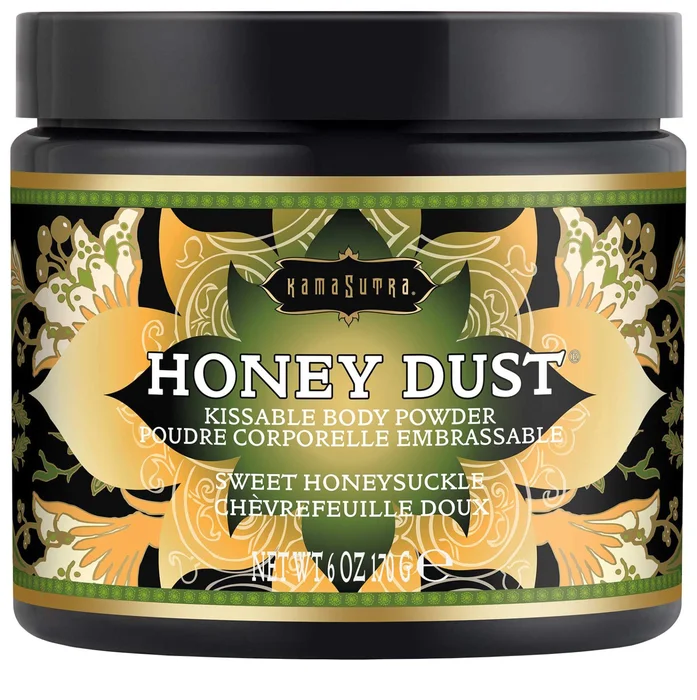 Slíbatelný tělový pudr Honey Dust Sweet Honeysuckle Kama Sutra, 170 g