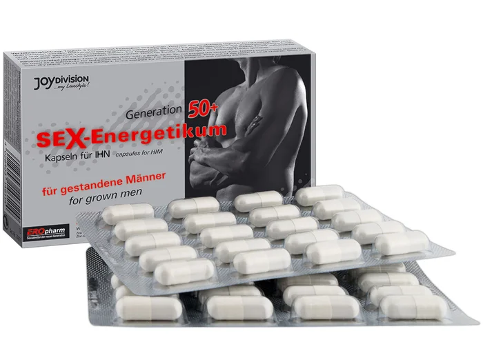 Tablety Sex Energetikum 50+ pro zvýšení mužského libida