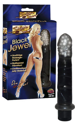 Vibrátor Černá perla Black Jewel s masážními perlami
