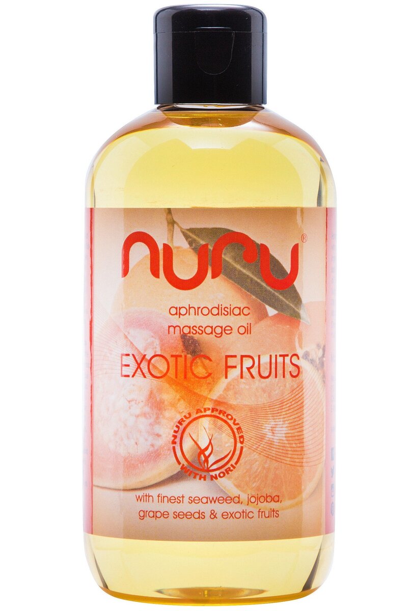 Afrodiziakální masážní olej Exotic Fruits Nuru (250 ml)