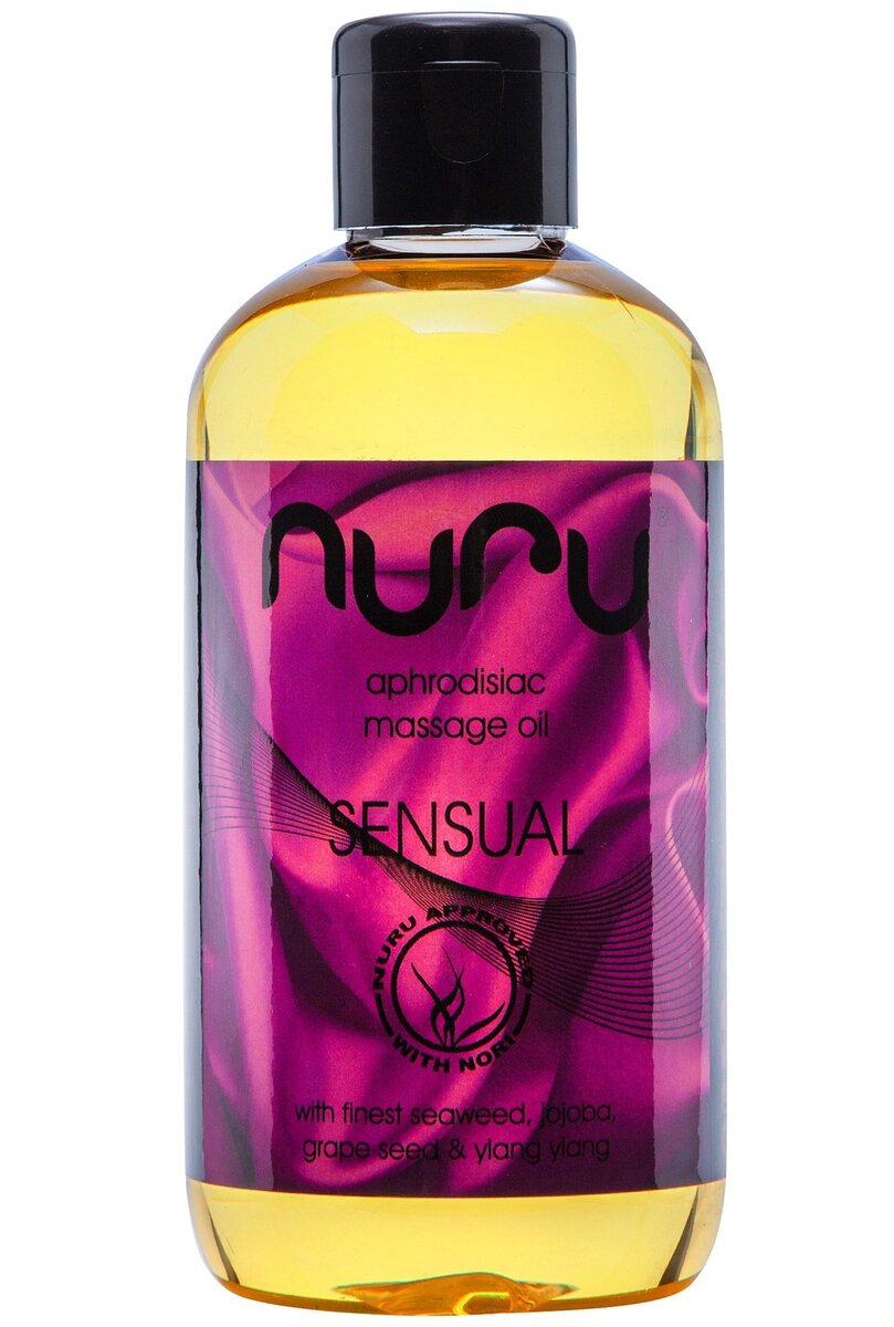 Afrodiziakální masážní olej Sensual Nuru (250 ml)
