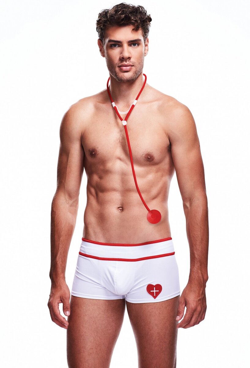 Erotický kostým Lékař boxerky a stetoskop