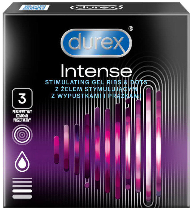 Kondomy Durex Intense Orgasmic s příchutí máty (3 ks)