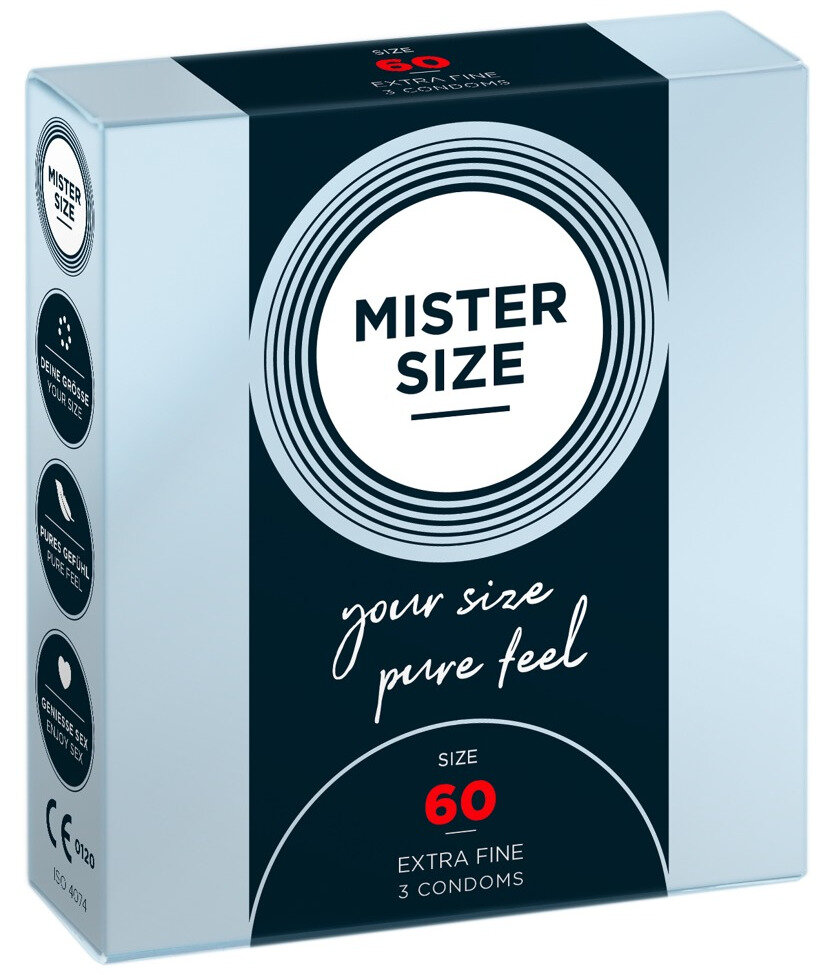 Kondomy MISTER SIZE 60 mm 3 ks