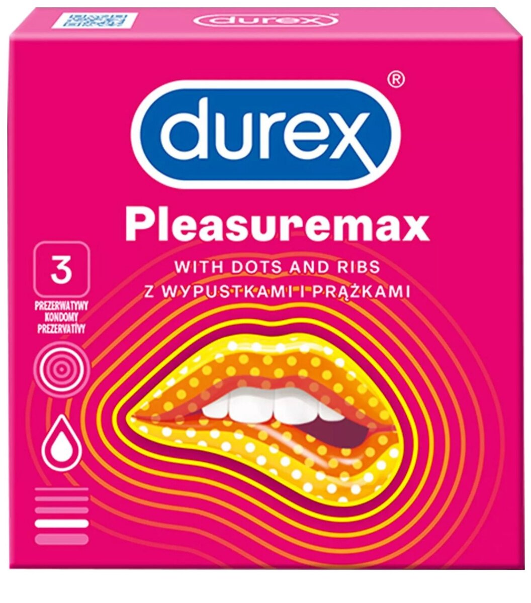 Kondomy Pleasuremax - Durex 3 ks