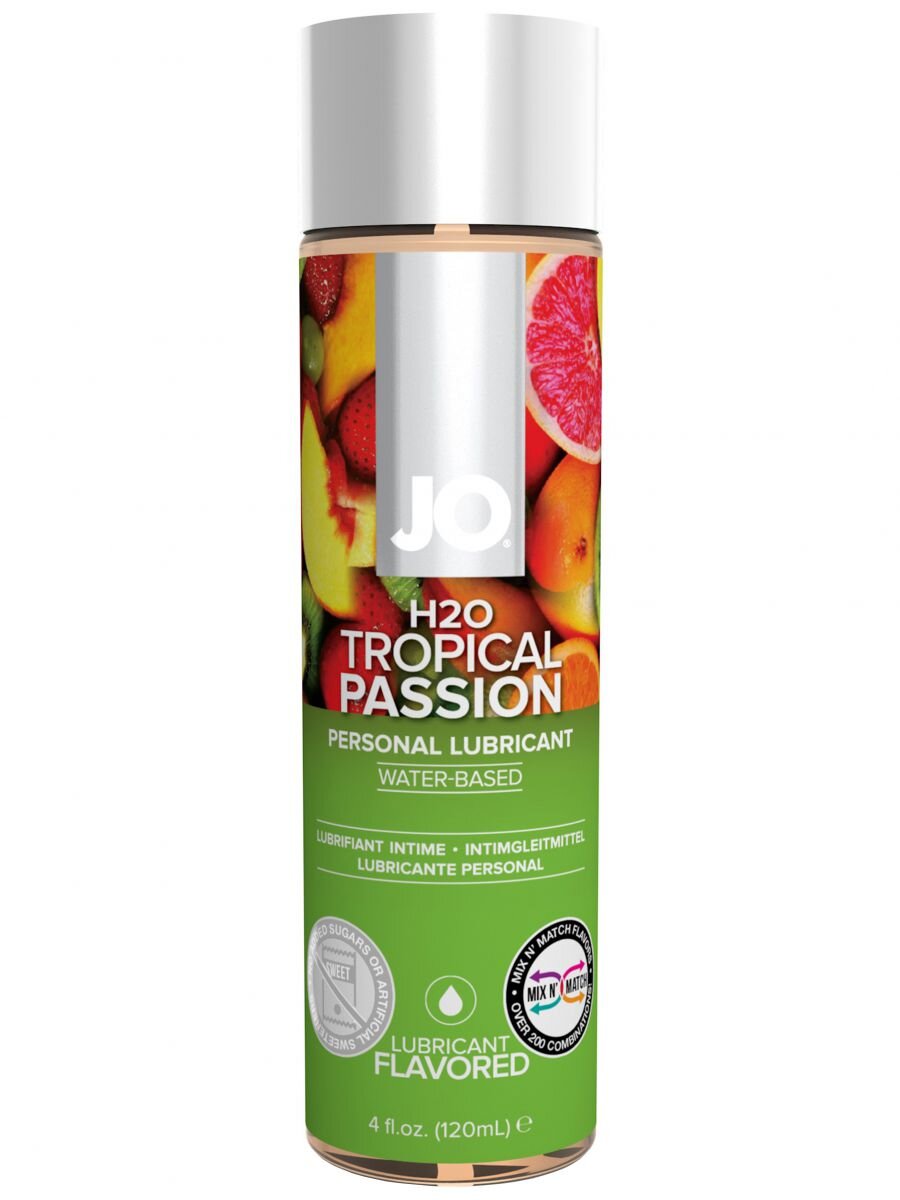 Lubrikační gel System JO H2O s příchutí tropického ovoce