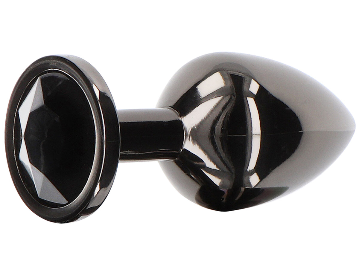 Luxusní anální kolík se šperkem Small Taboom (černý)