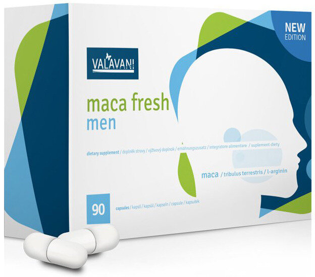 MACA FRESH Men (90 kapslí) pro intimní, psychické i fyzické zdraví mužů