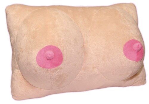 Plyšový polštář Sexbomba usínejte mezi prsy