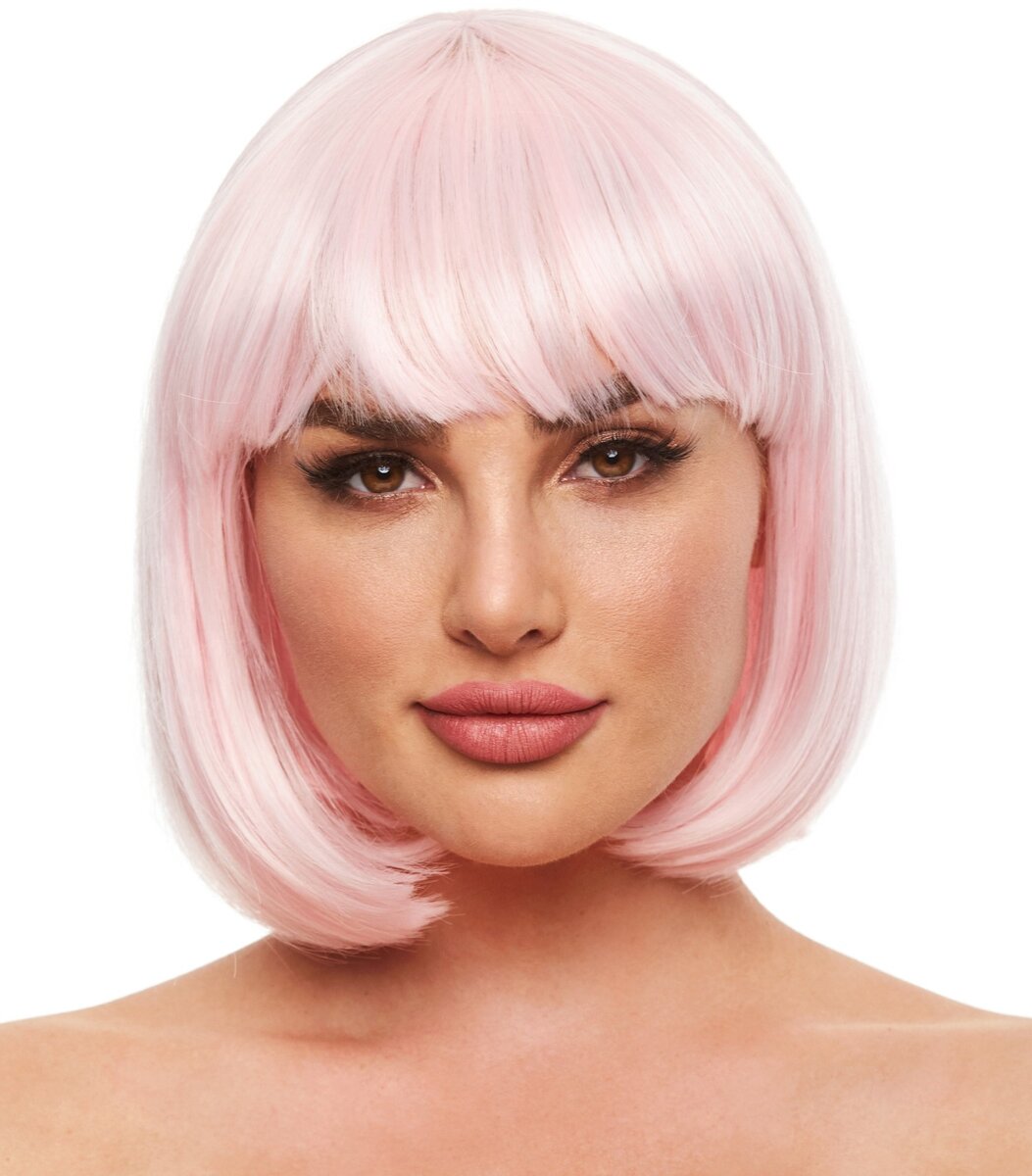 Růžová svítící paruka s mikádem Cici Pleasure Wigs