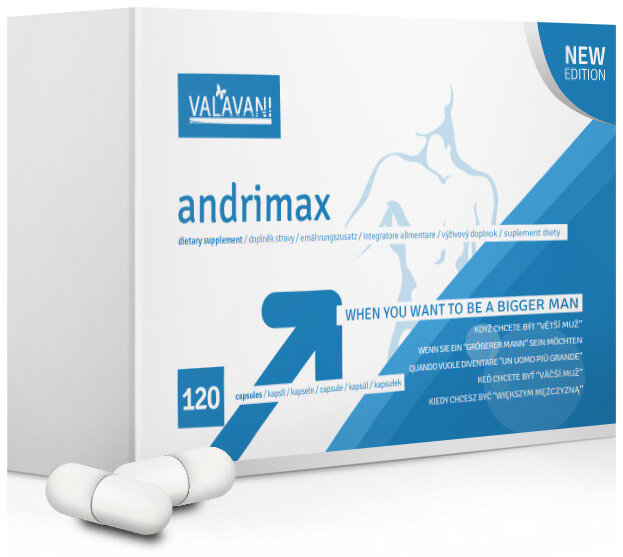 Tablety pro lepší erekci a sexuální kondici Andrimax, 120 kapslí