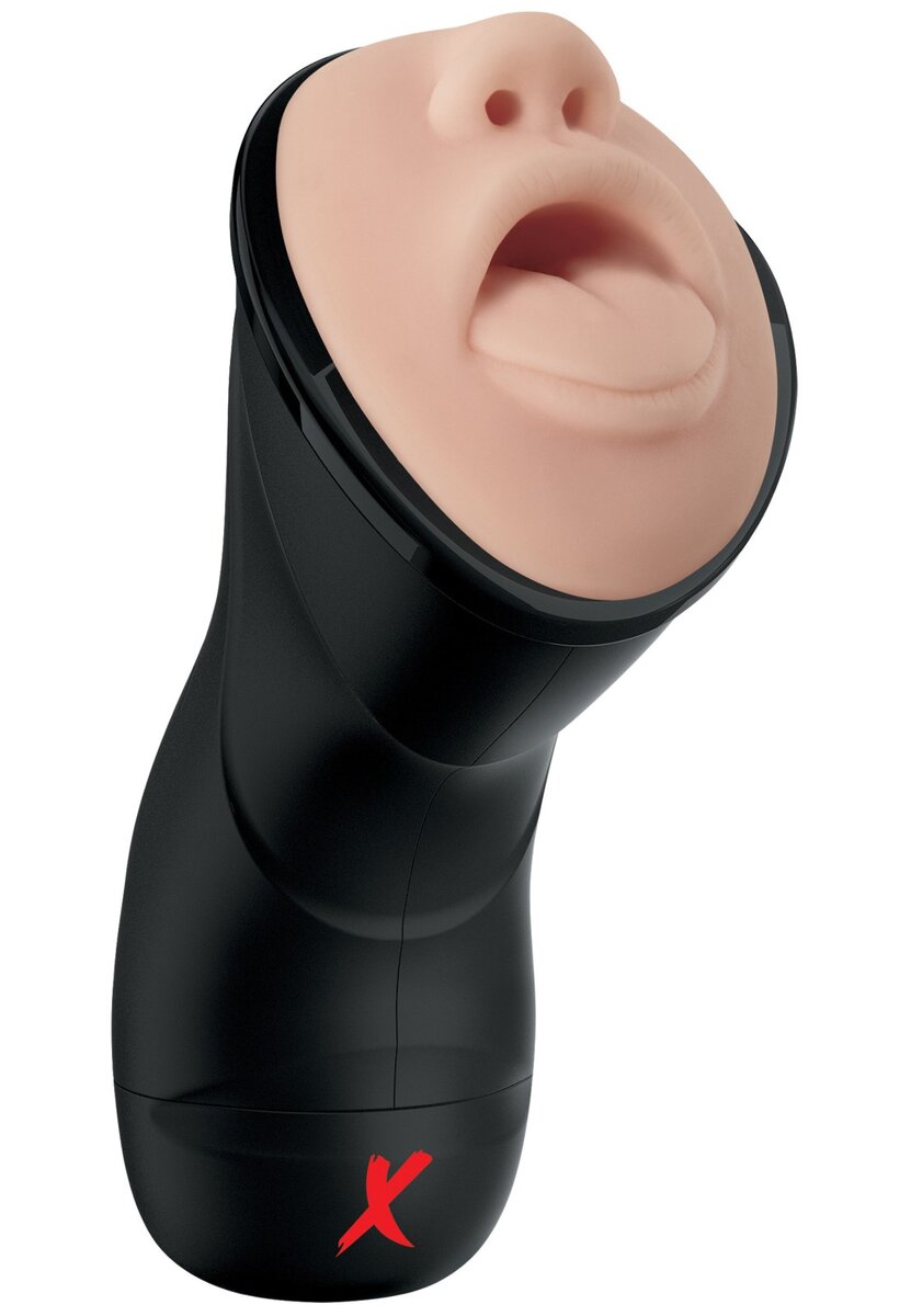 Vibrační umělá ústa PDX Elite Deep Throat Vibrating Stroker